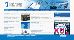 Desktop Screenshot of brondbymusikskole.dk